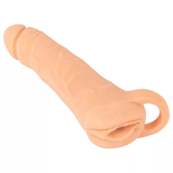 Nature Skin - 2u1 vagina i penis rukav - 23cm (prirodna)