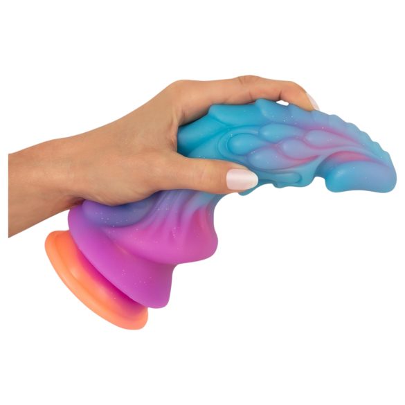 Beasty Cocks - vanzemaljski silikonski dildo (plavo-narandžasti)