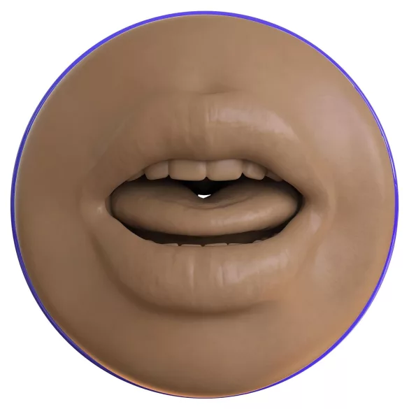 Fleshlight Boost Blow - realistični usta masturbator (smeđa)