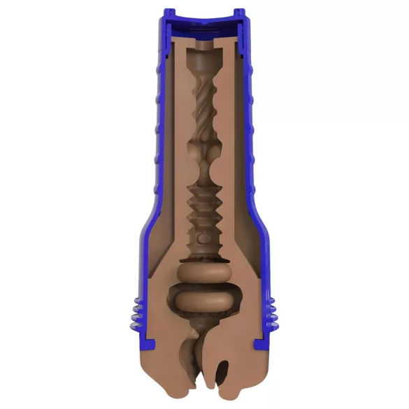 Fleshlight Boost Blow - realistični usta masturbator (smeđa)