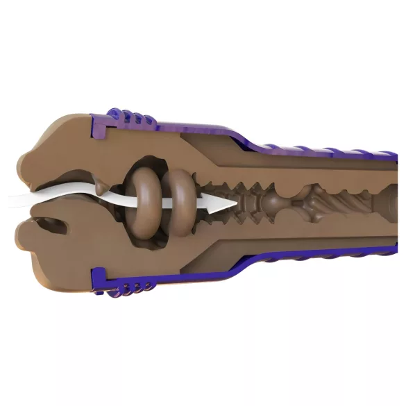 Fleshlight Boost Blow - realistični usta masturbator (smeđa)