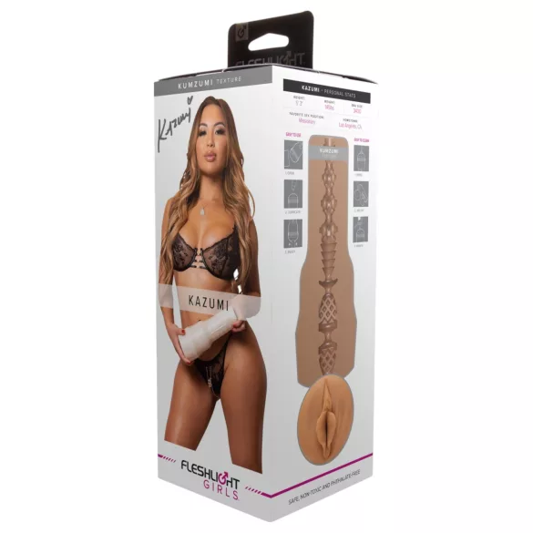 Fleshlight Kazumi Kumzumi - realistična veštačka vagina (prirodna)