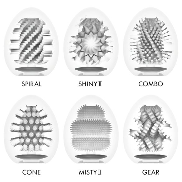 TENGA - Jača kolekcija jaja za masturbaciju - set od 6 komada