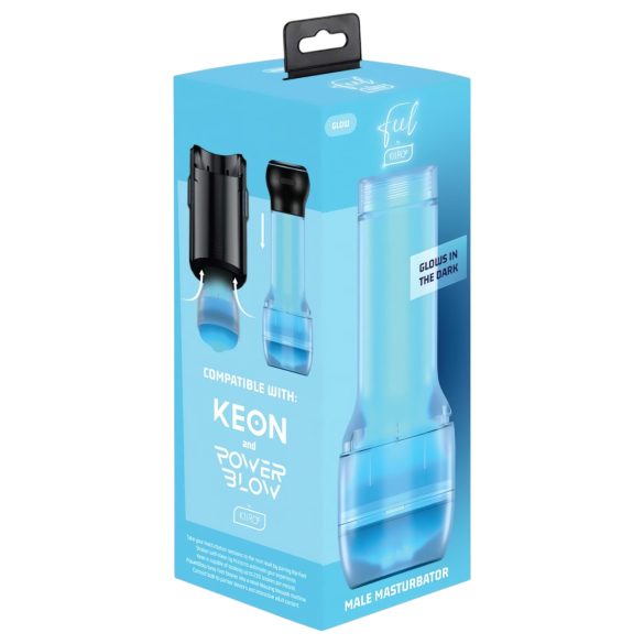 Kiiroo Feel Glow - svetleća masturbator - kompatibilna sa PowerBlow (bela)