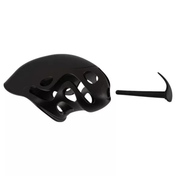 You2Toys - kavez za penis s plugom (crna)