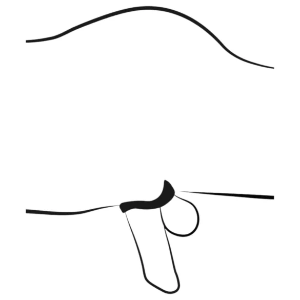 You2Toys - kavez za penis s plugom (crna)