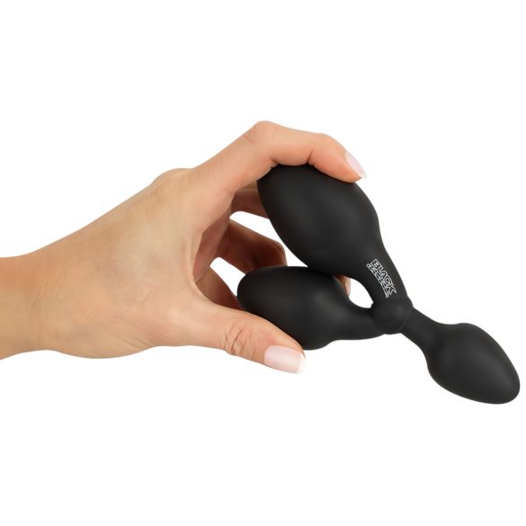 Black Velvet - trostruki analni plug (crni)