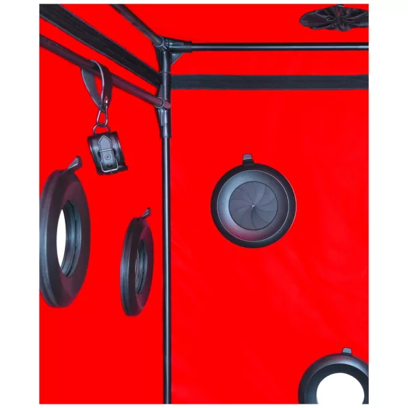 Secretdome - BDSM seks kabina s otvorima (crna)