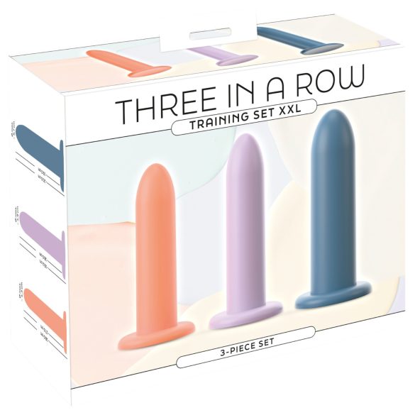 Tri u nizu - trening set dildo - 3 komada (u boji)