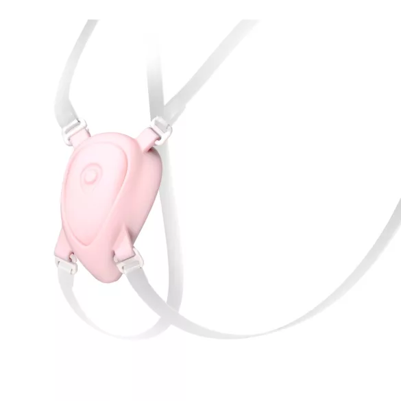 Luksuzni - prilagodljivi pojas za klitoralni vibrator (beli)