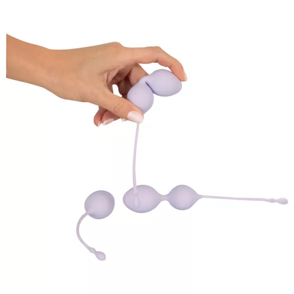 Beau Coeur Elorin - Set za trening gejšinih kuglica - 3 dela (ljubičasto)