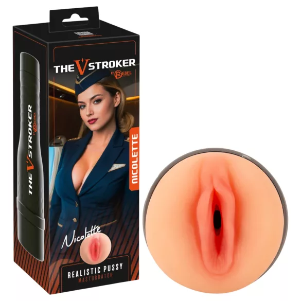 Rebel The V-Stroker Nicolette - realistična vagina masturbator (boja kože)