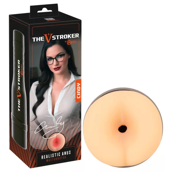 Rebel The V-Stroker Cindy - реалистична вештачка гузица мастурбатор (телесне боје)