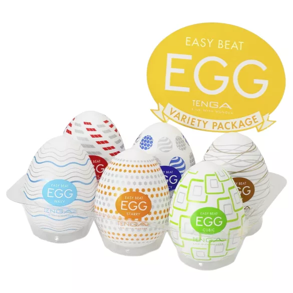 TENGA Variety - set od 6 jajastih masturbatora
