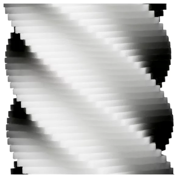 TENGA 3Dx Spiral - masturbator sa spiralnim reljefom (beli)