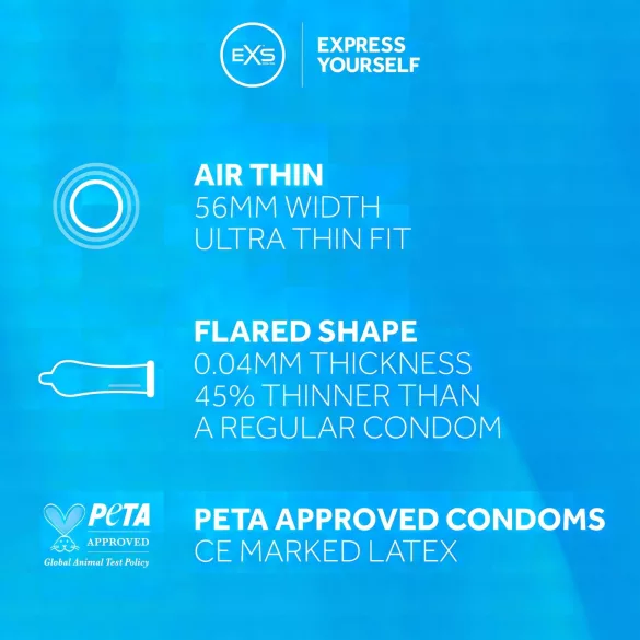 EXS Air Thin - lateks kondomi (12 komada)