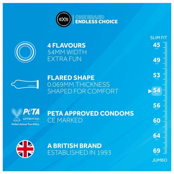 EXS Mixed - Kondomi - raznovrsni ukusi (12 komada)