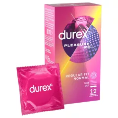 Durex Pleasure Me - rebrasti i zrnasti kondomi (12 kom)
