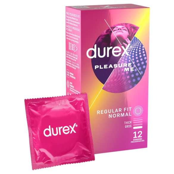 Durex Pleasure Me - rebrasti i zrnasti kondomi (12 kom)