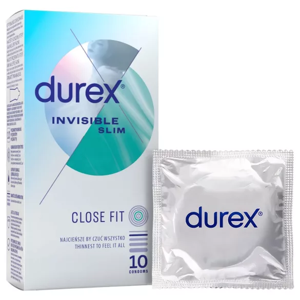 Durex Invisible Slim - tanke kondome (10 komada)