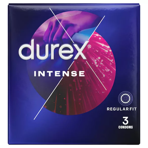 Durex Intense - rebrasti i tačkasti kondomi (3 kom)