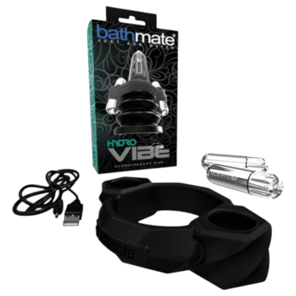 Bathmate Hydro Vibe - hidromasažna vibraciona prsten (crna boja)