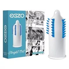   Egzo Tough Cat – kondom sa izraženim prstenovima i bodljicama, 1 komad