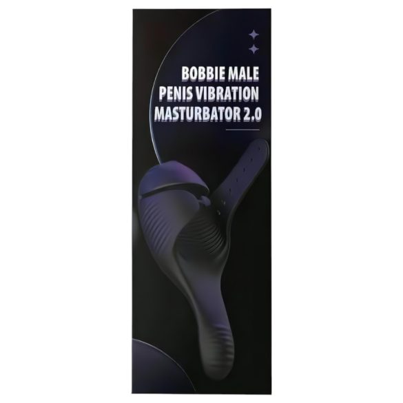 Usamljeni J-Bobbie - crni maksi vibrator na akumulator sa 2 motora