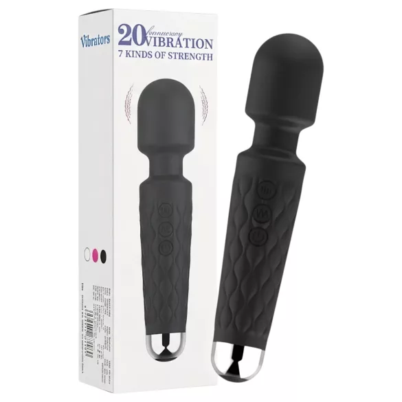 Lonely 20 funkcija - punjiv masažer vibrator (crni)