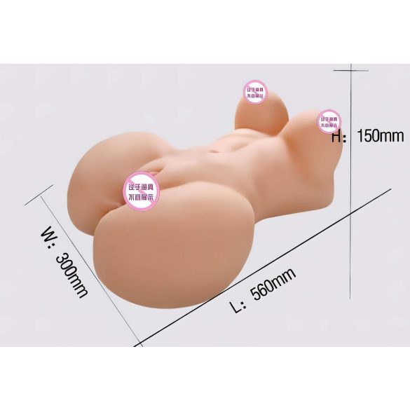 Usamljeni Silikon Torzo - prirodni izgled