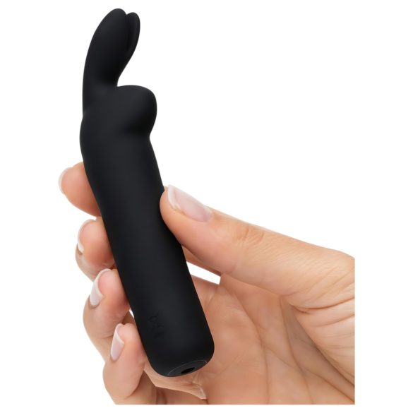 Happyrabbit Bullet - punjivi zeka vibrator (crni)
