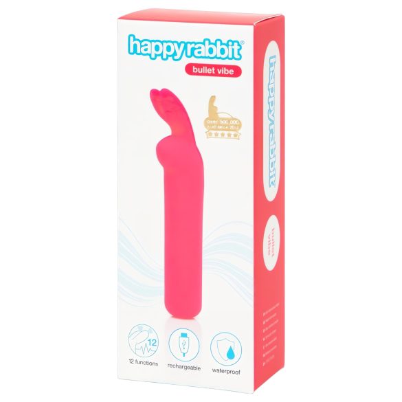 Happyrabbit Bullet - punjivi zeka minivibrator (ružičasti)