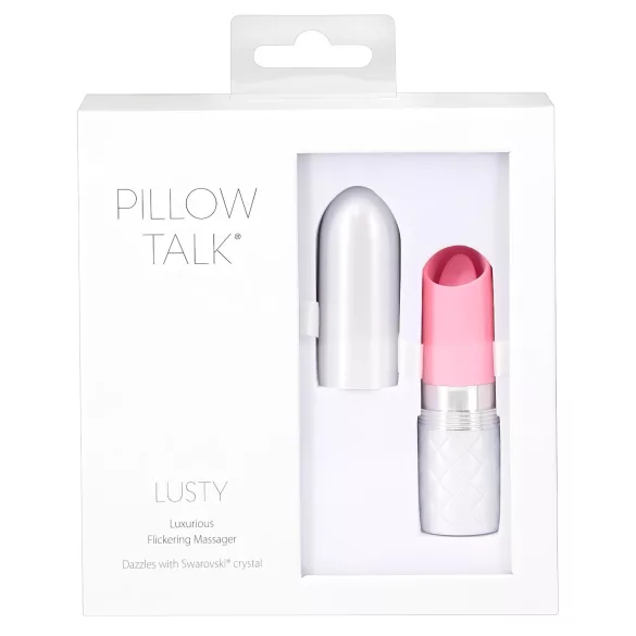 Pillow Talk Lusty - Punjivi jezični vibrator (roze)