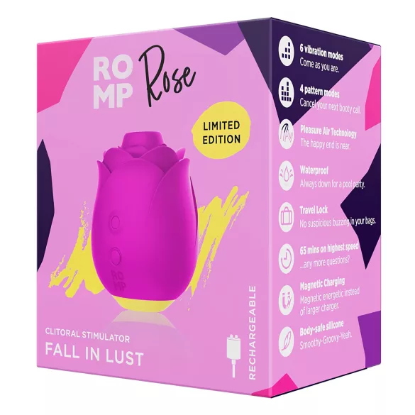 ROMP Rose - vazdušni ruža vibrator (roze)