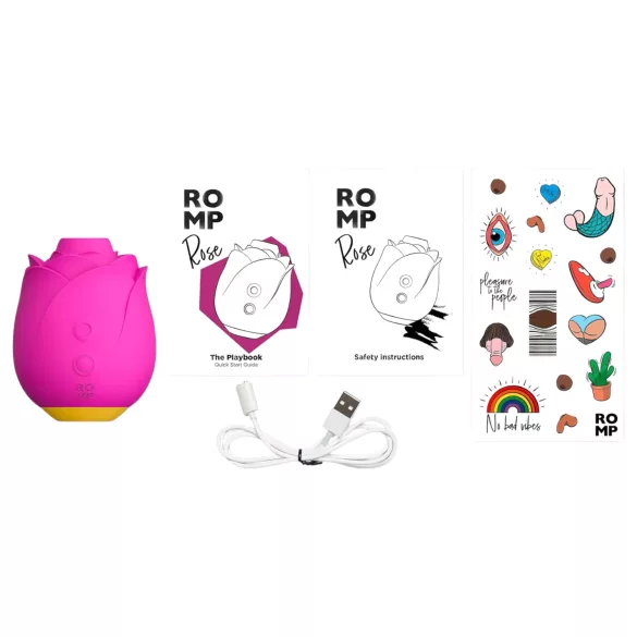 ROMP Rose - vazdušni ruža vibrator (roze)