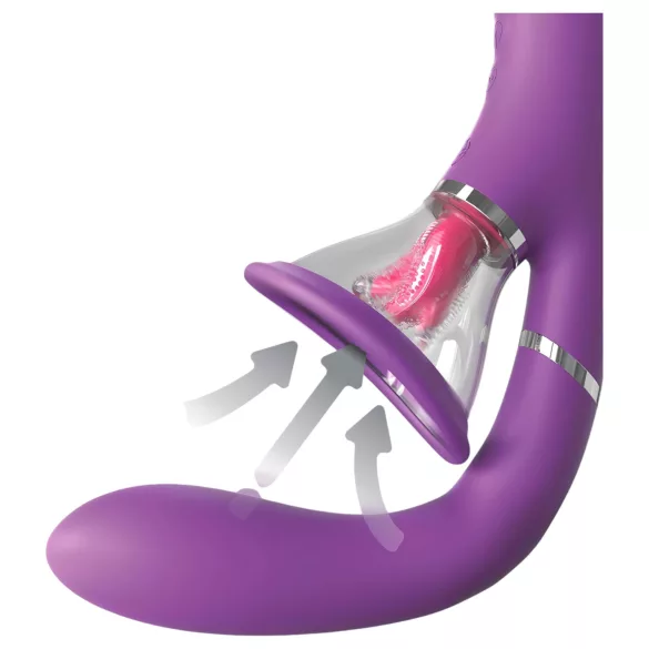 Fantasy For Her – 4 motorski G-tačka i klitoralni vibrator (ljubičasti)