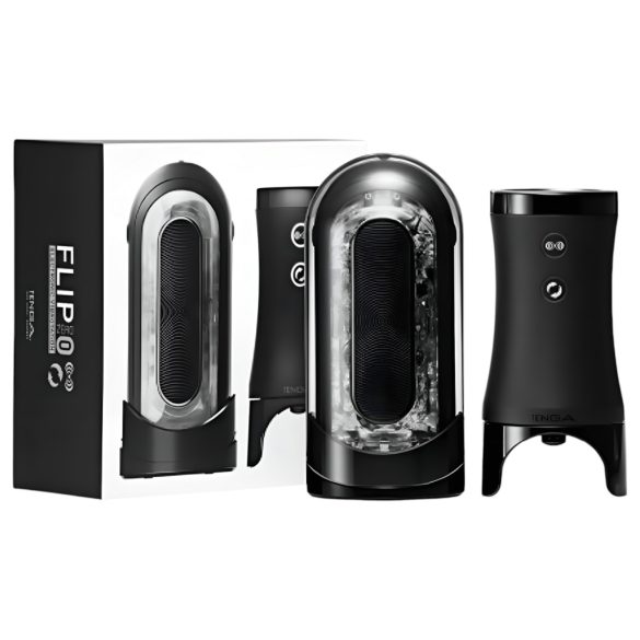 TENGA Flip 0 Electronic - automatizovani masturbator (crni)