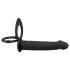 Crni Velvet Dvojni F - kači se analni vibrator (crni)