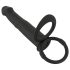 Crni Velvet Dvojni F - kači se analni vibrator (crni)
