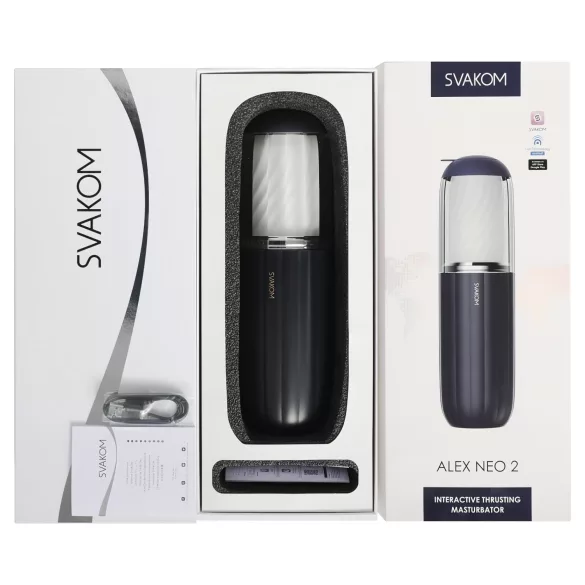Svakom Alex Neo 2 - pametni pokretni masturbator (plava)