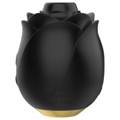 Pedeset nijansi sive - vazdušni talas ruža vibrator (crni)