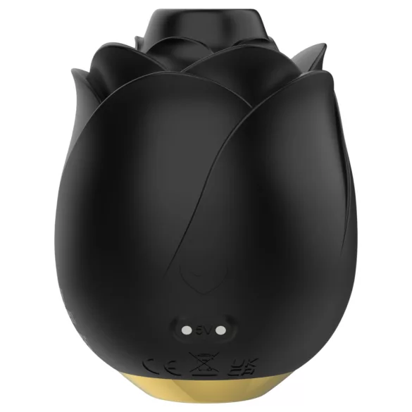 Pedeset nijansi sive - vazdušni talas ruža vibrator (crni)