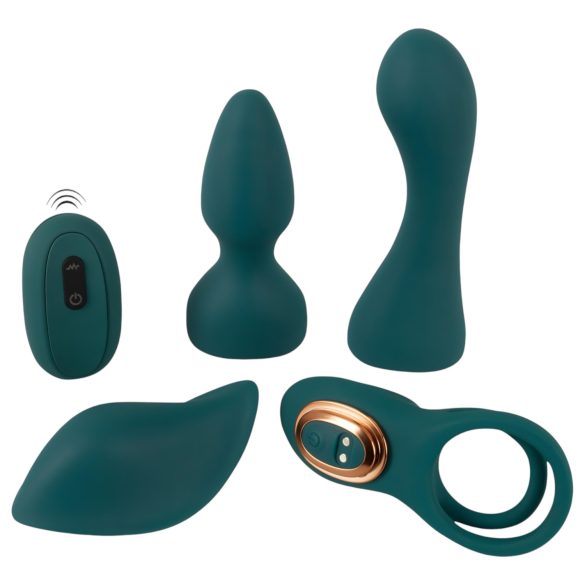 Couples Choice - 4u1 daljinski vibrator (tirkizni)