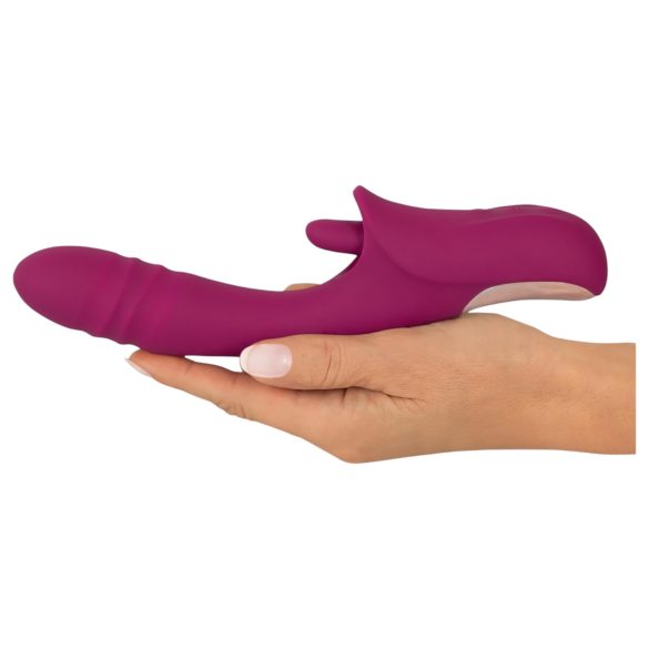Javida Licking & Thrusting - vibrator sa jezikom i potiskom (ljubičasti)