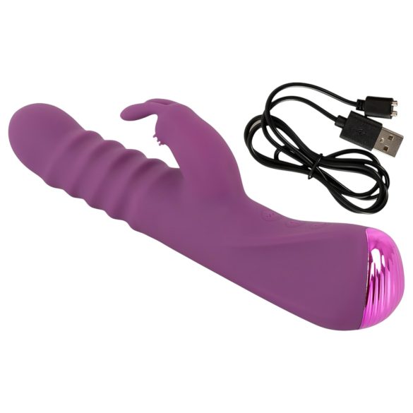 Javida - ljubičasti vibrator sa klitoralnom stimulacijom