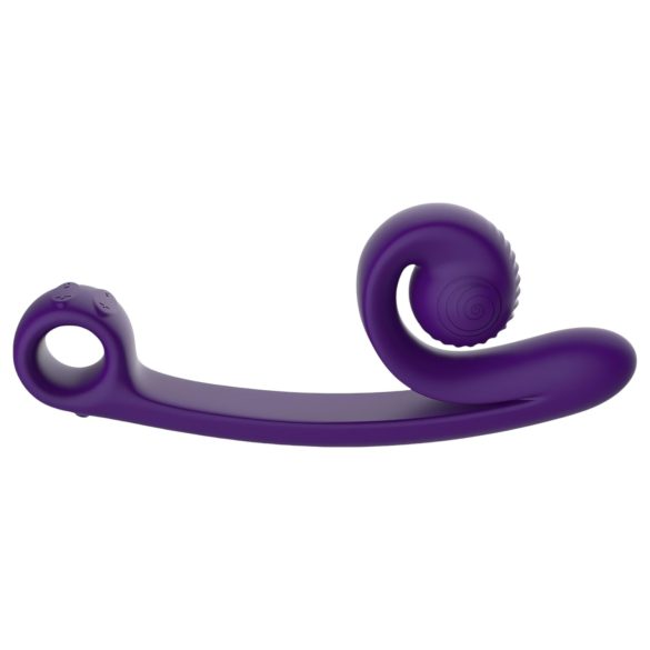 Snail Vibe Curve - 2 u 1 vibrator za stimulaciju klitorisa (ljubičasta)