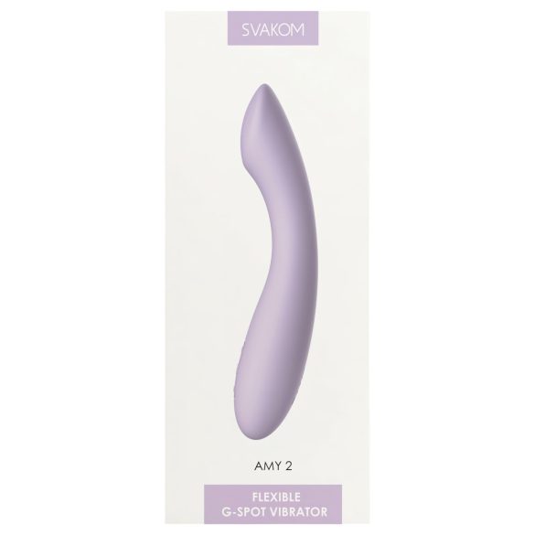 Svakom Amy 2 - punjivi, vodootporni G-tačka vibrator (ljubičasti)