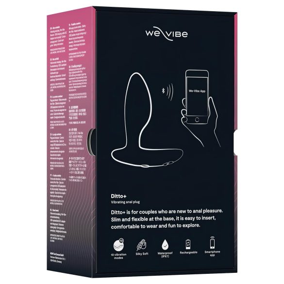 We-Vibe Ditto+ - pametni analni vibrator sa baterijom (crni)