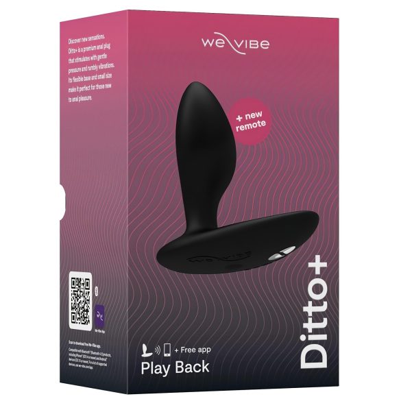 We-Vibe Ditto+ - pametni analni vibrator sa baterijom (crni)
