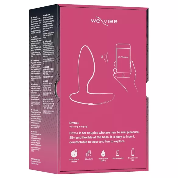 We-Vibe Ditto+ - апликaцијом управљиви анални вибратор (розе)